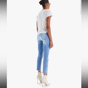 Mother the looker high waist ankle fray